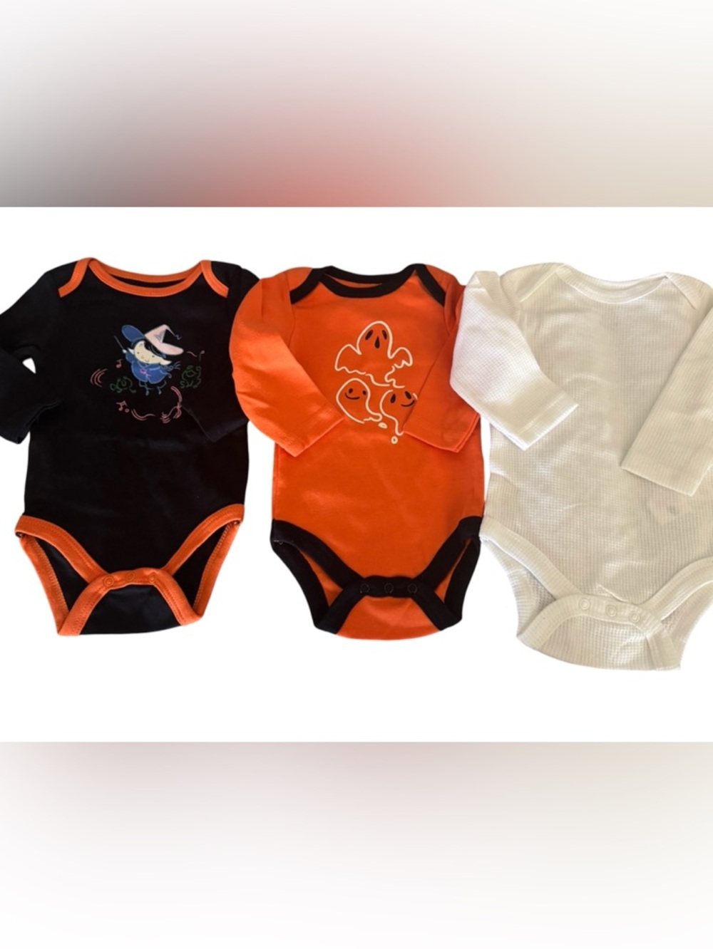 Ghost Graphic Long-Sleeve Baby One-Piece 3-6 month